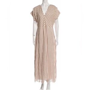 MIRTH Striped Caftan Maxi Dress